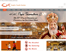 Tablet Screenshot of copticyouthcenter.org